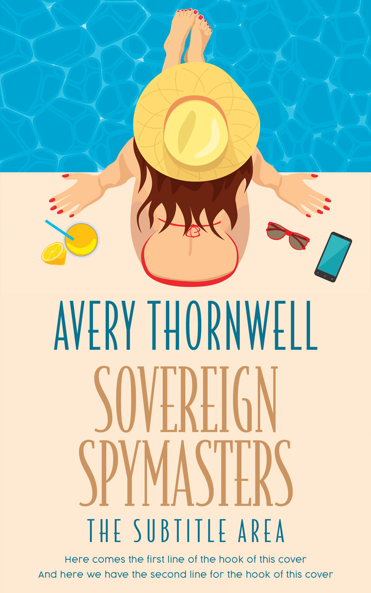 2D view of Premade Travel Book Cover - Givry #18194 | BookCoverZone