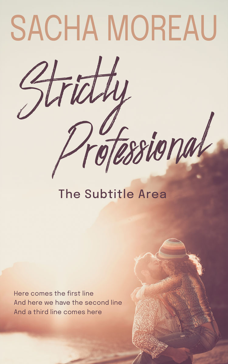 2D view of Premade Romance Book Cover - Ferra #18362 | BookCoverZone