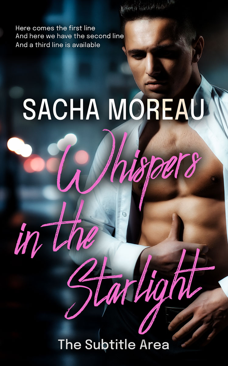 2D view of Premade Erotica Book Cover - Careys Pink #18375 | BookCoverZone