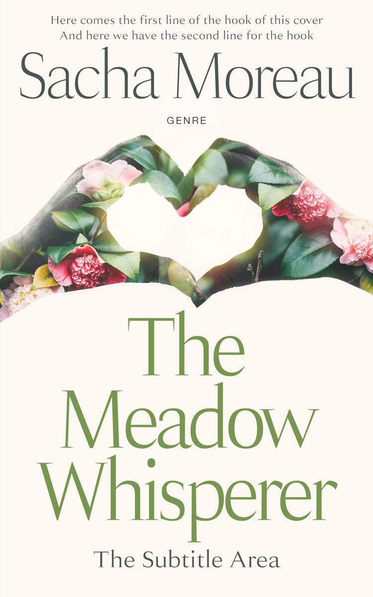 2D view of Premade  Book Cover - Ecru White #18412 | BookCoverZone