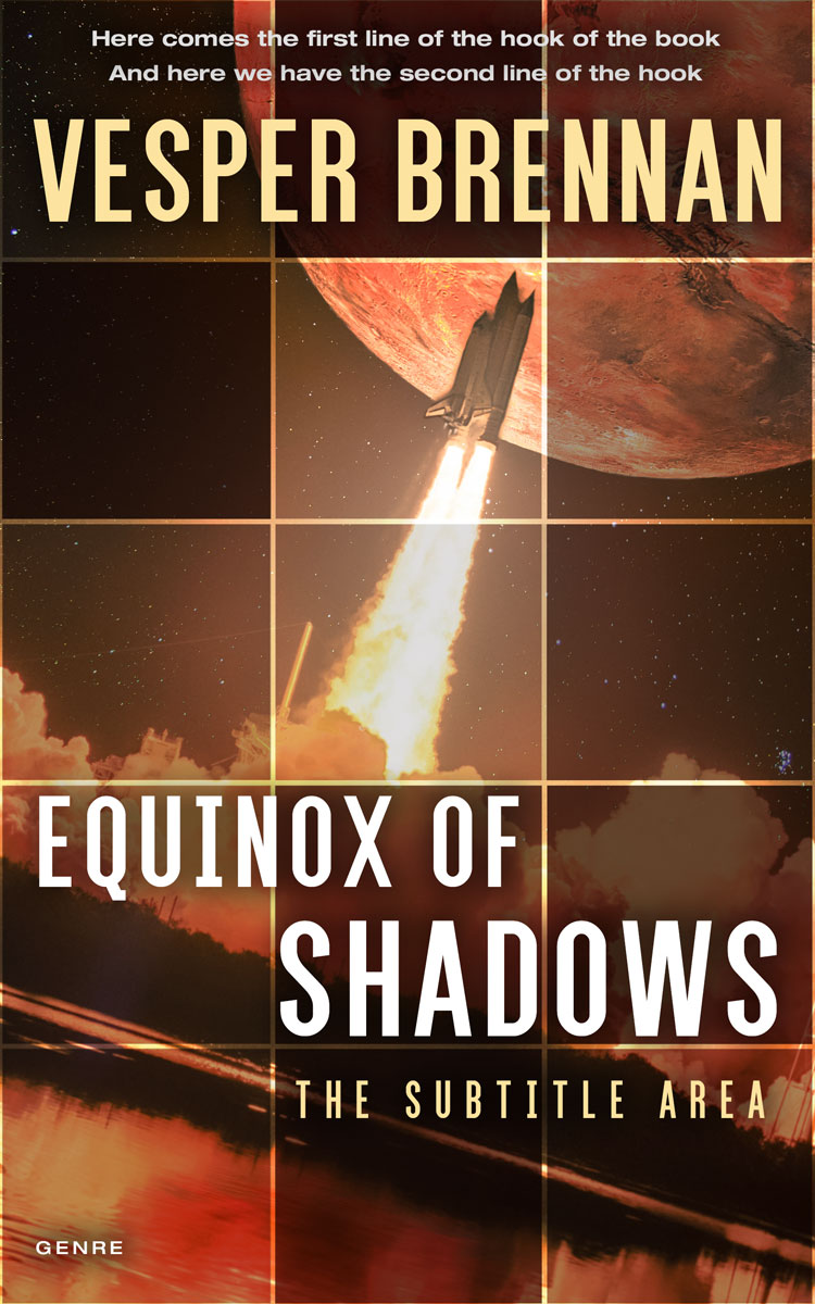 2D view of Premade Science Fiction Book Cover - Cedar