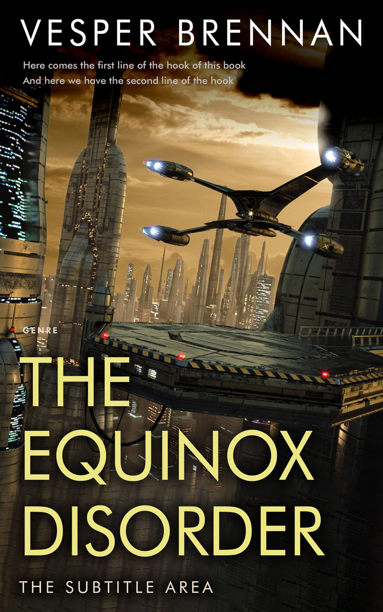 2D view of Premade Science Fiction Book Cover - Laser