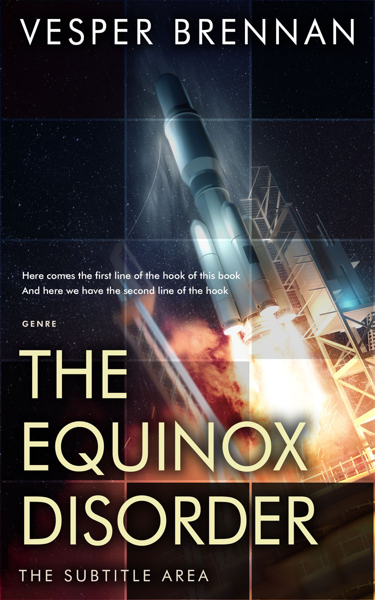 2D view of Premade Science Fiction Book Cover - Cameo