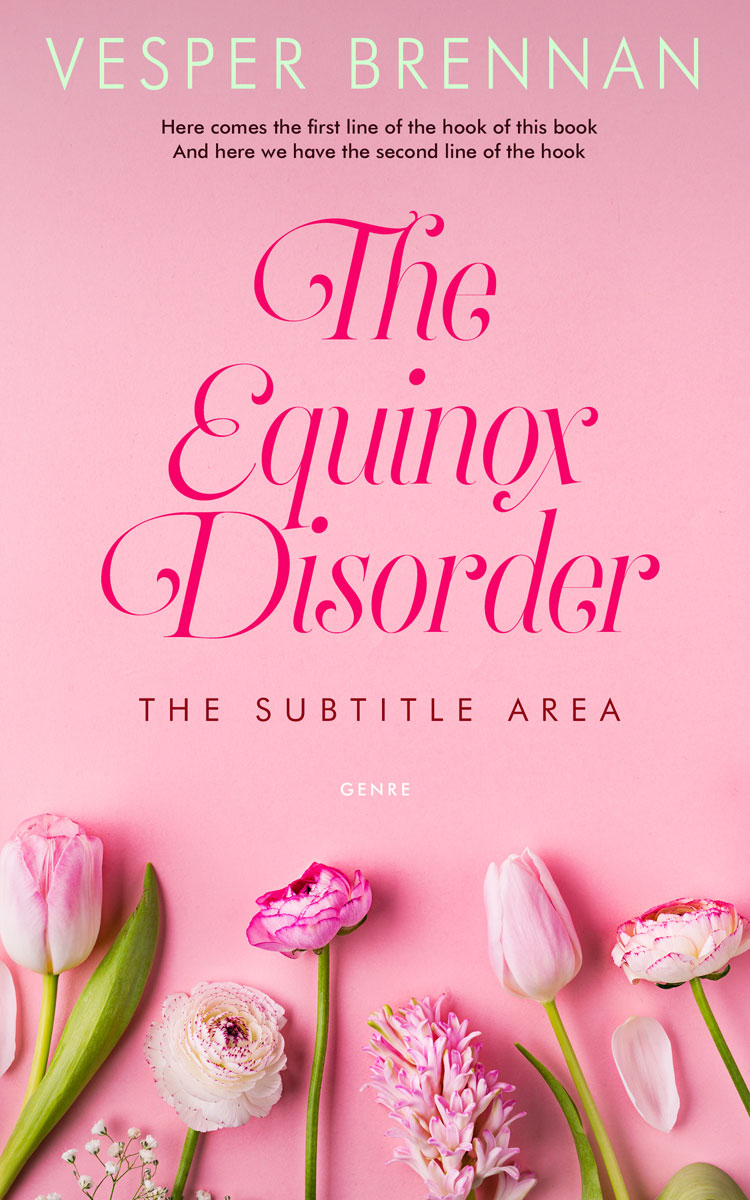 2D view of Premade Poetry Book Cover - Azalea