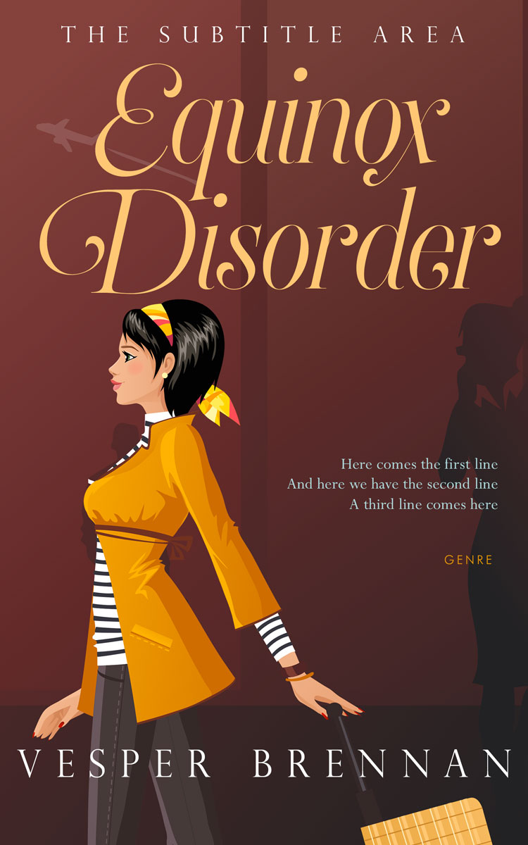 2D view of Premade Chick Lit Book Cover - Buccaneer