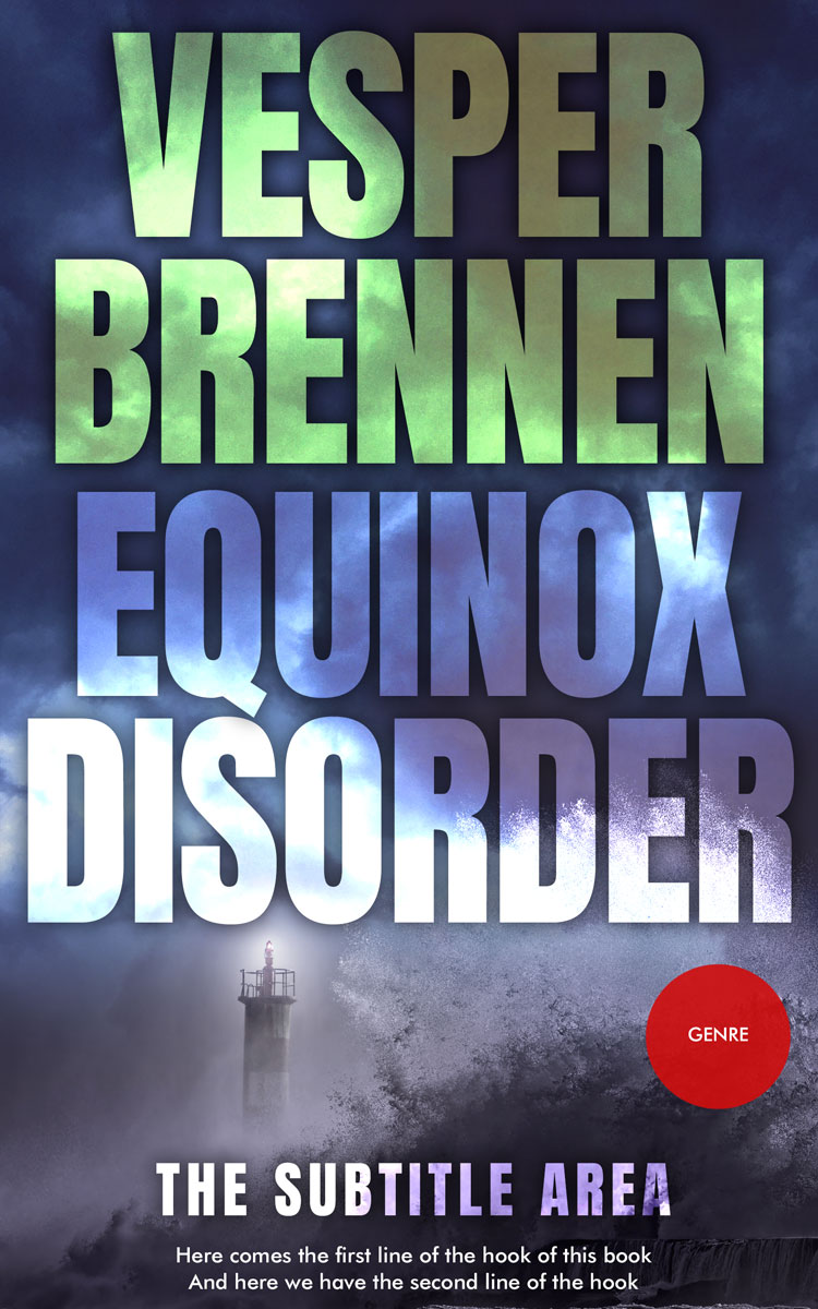 2D view of Premade Mystery & Thriller & Suspense Book Cover - Bright Gray