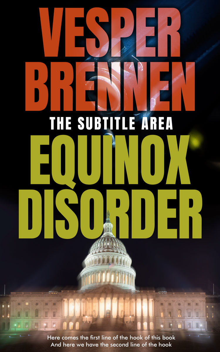 2D view of Premade Mystery & Thriller & Suspense Book Cover - Cod Gray