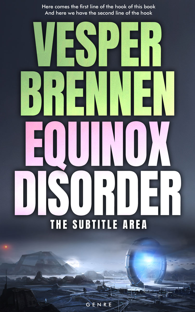 2D view of Premade Science Fiction Book Cover - Tana