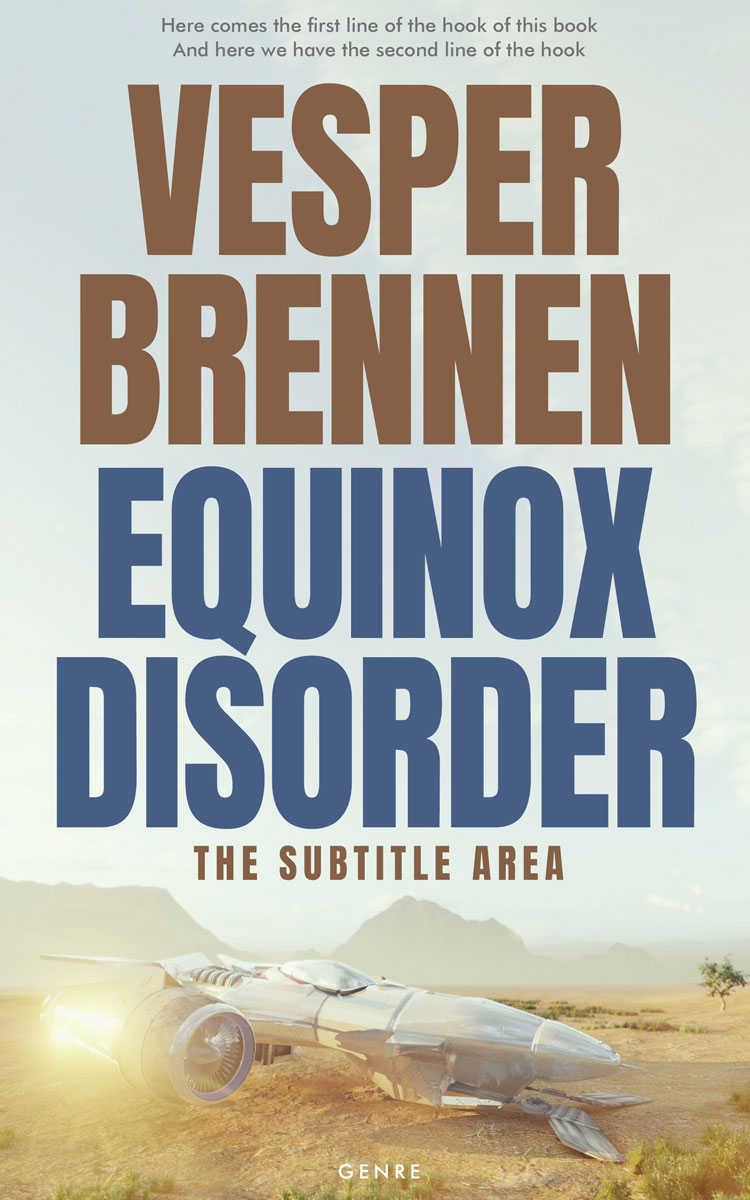 2D view of Premade Science Fiction Book Cover - Gray Nurse