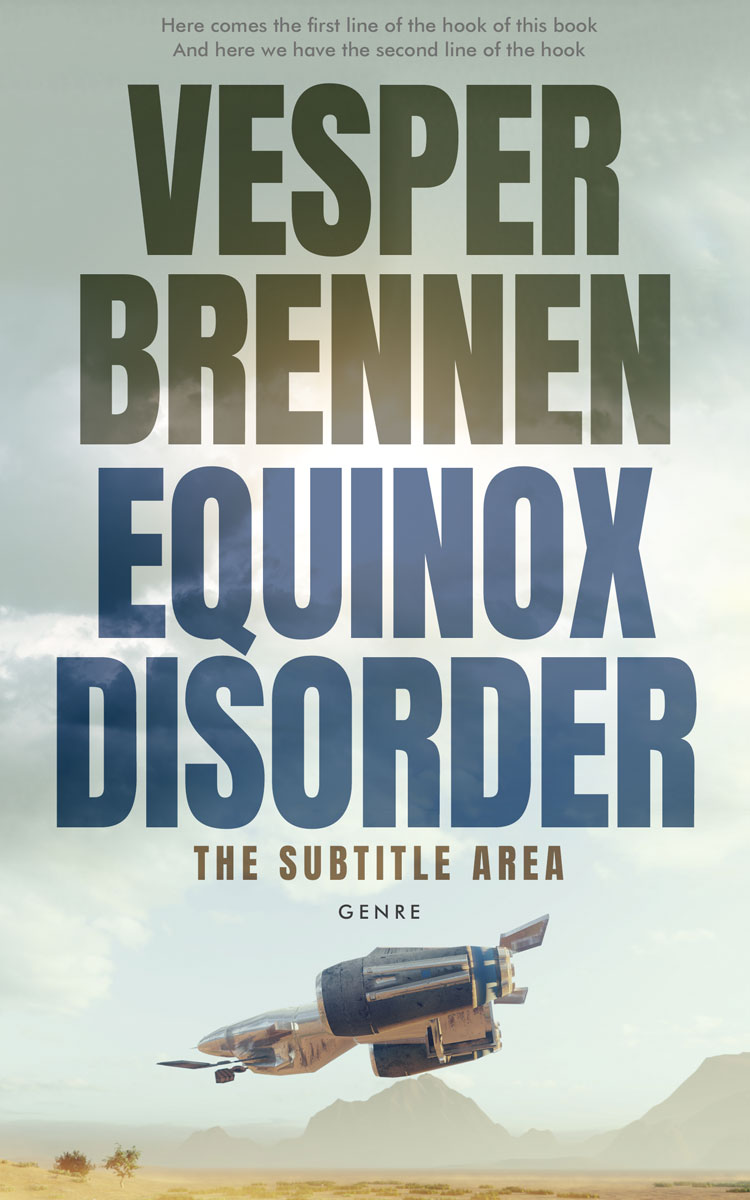 2D view of Premade Science Fiction Book Cover - Tasman