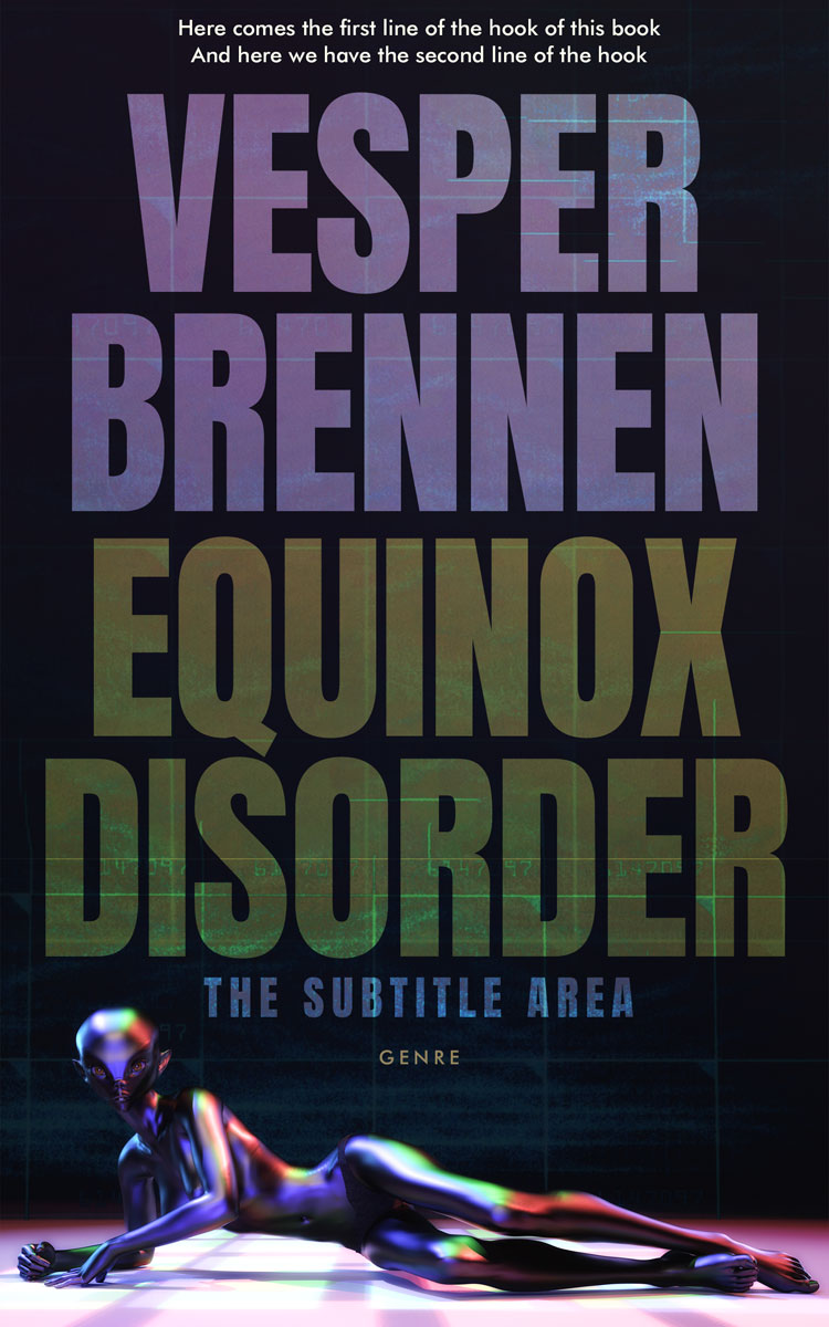 2D view of Premade Science Fiction Book Cover - Shark