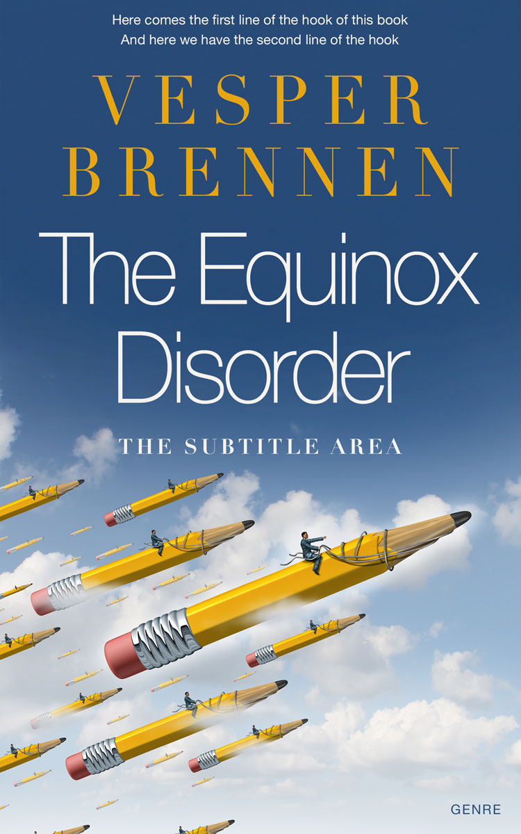 2D view of Premade Business Book Cover - Chambray