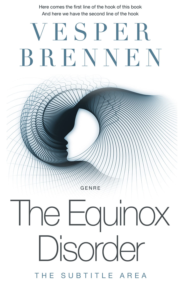 2D view of Premade Health & Mind & Body Book Cover - Oxford Blue