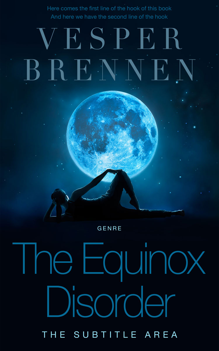 2D view of Premade Health & Mind & Body Book Cover - Black Pearl