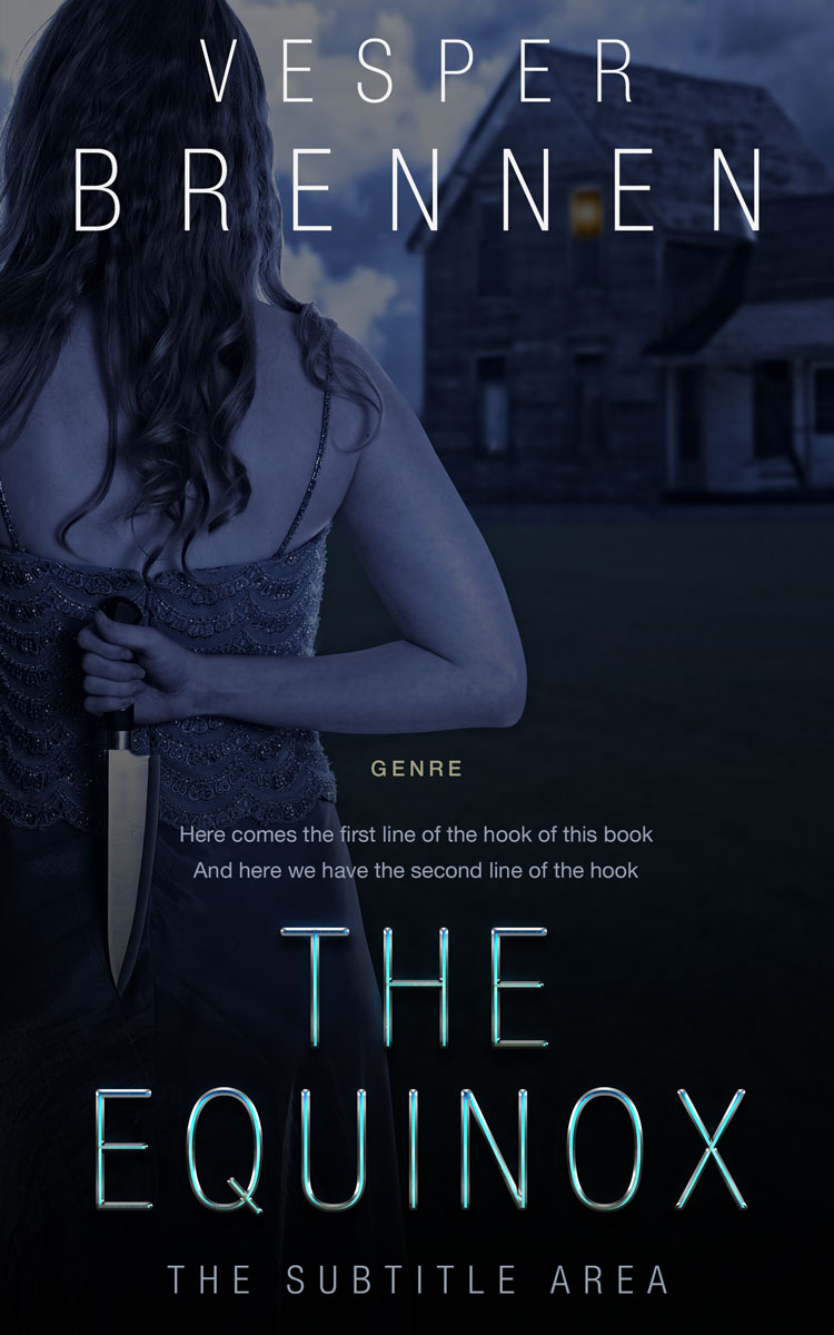 2D view of Premade Mystery & Thriller & Suspense Book Cover - Ebony