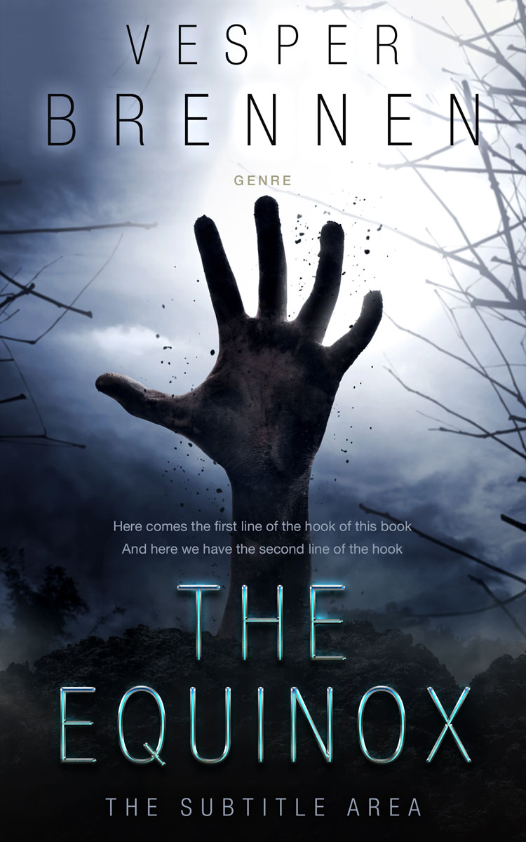 2D view of Premade Apocalyptica Book Cover - Geyser