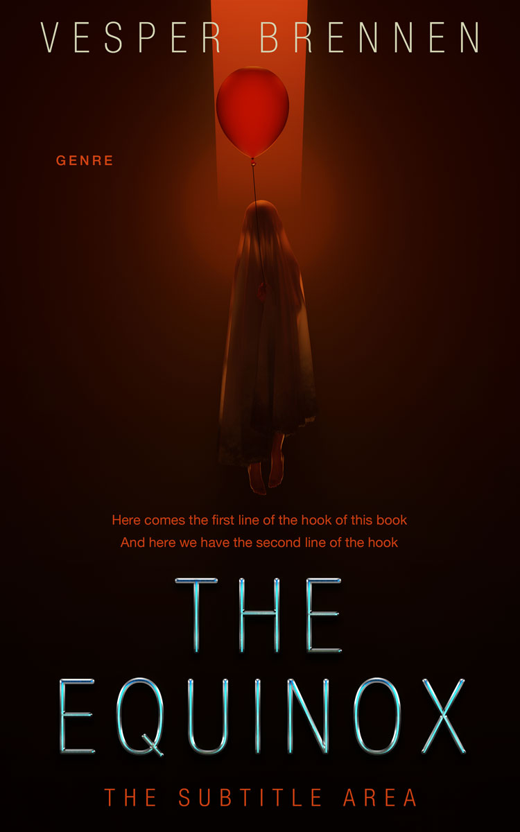 2D view of Premade Horror Book Cover - Creole