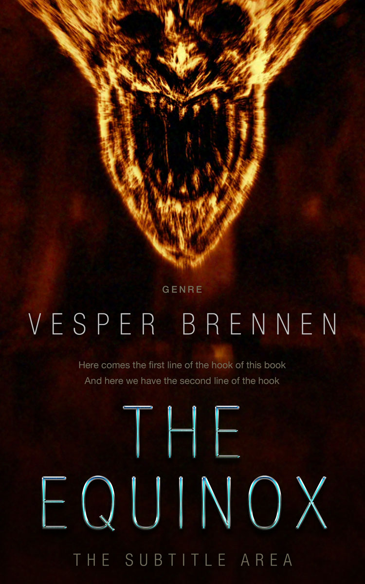 2D view of Premade Apocalyptica Book Cover - Creole