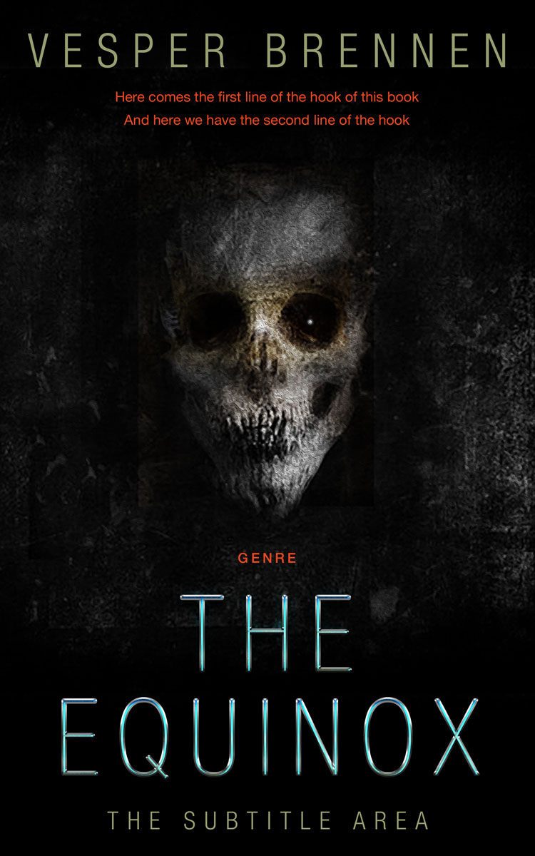 2D view of Premade Horror Book Cover - Cod Gray