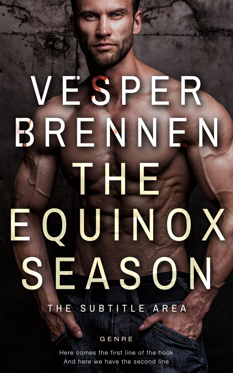 2D view of Premade Erotica Book Cover - Cocoa Brown