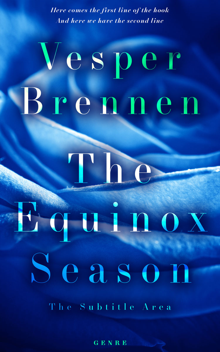 2D view of Premade Romance Book Cover - Catalina Blue