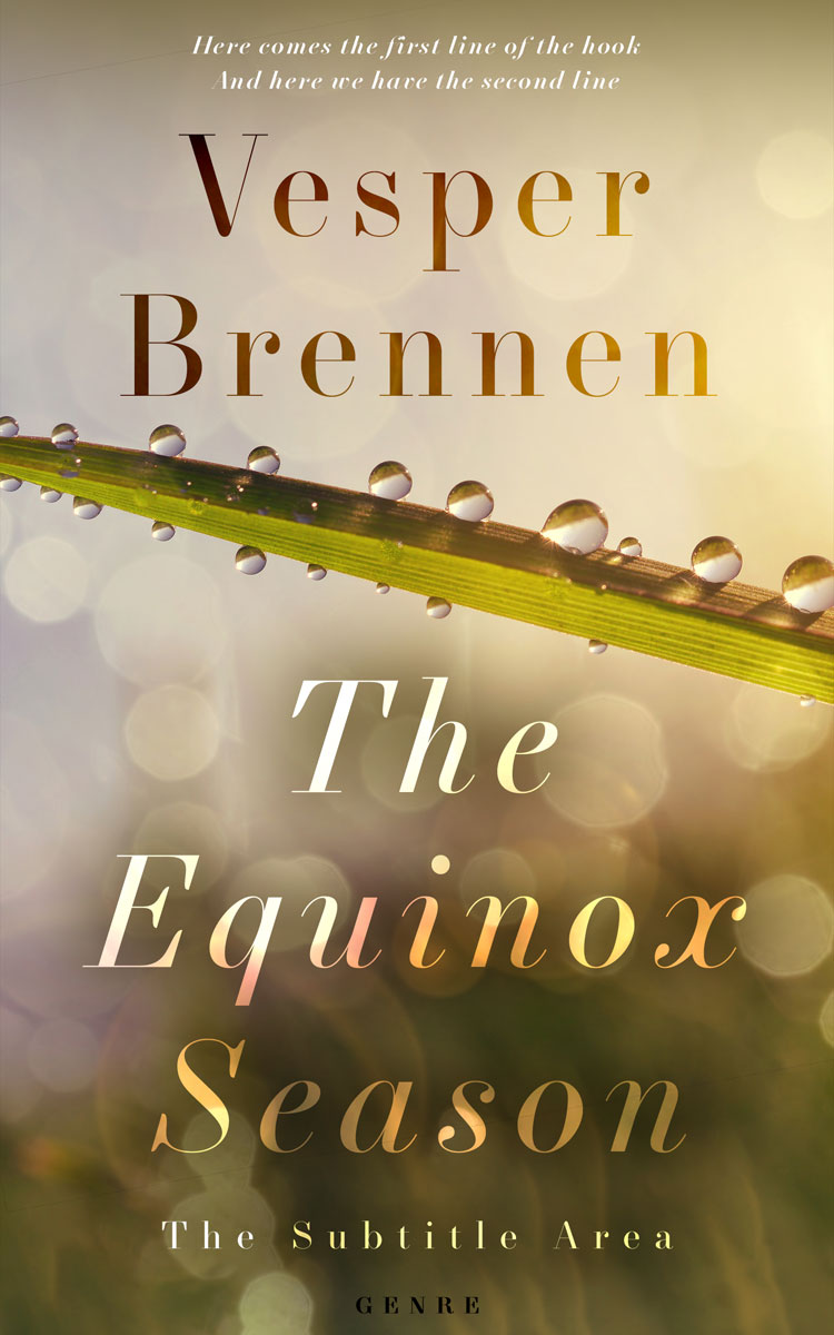 2D view of Premade Nature Book Cover - Vanilla