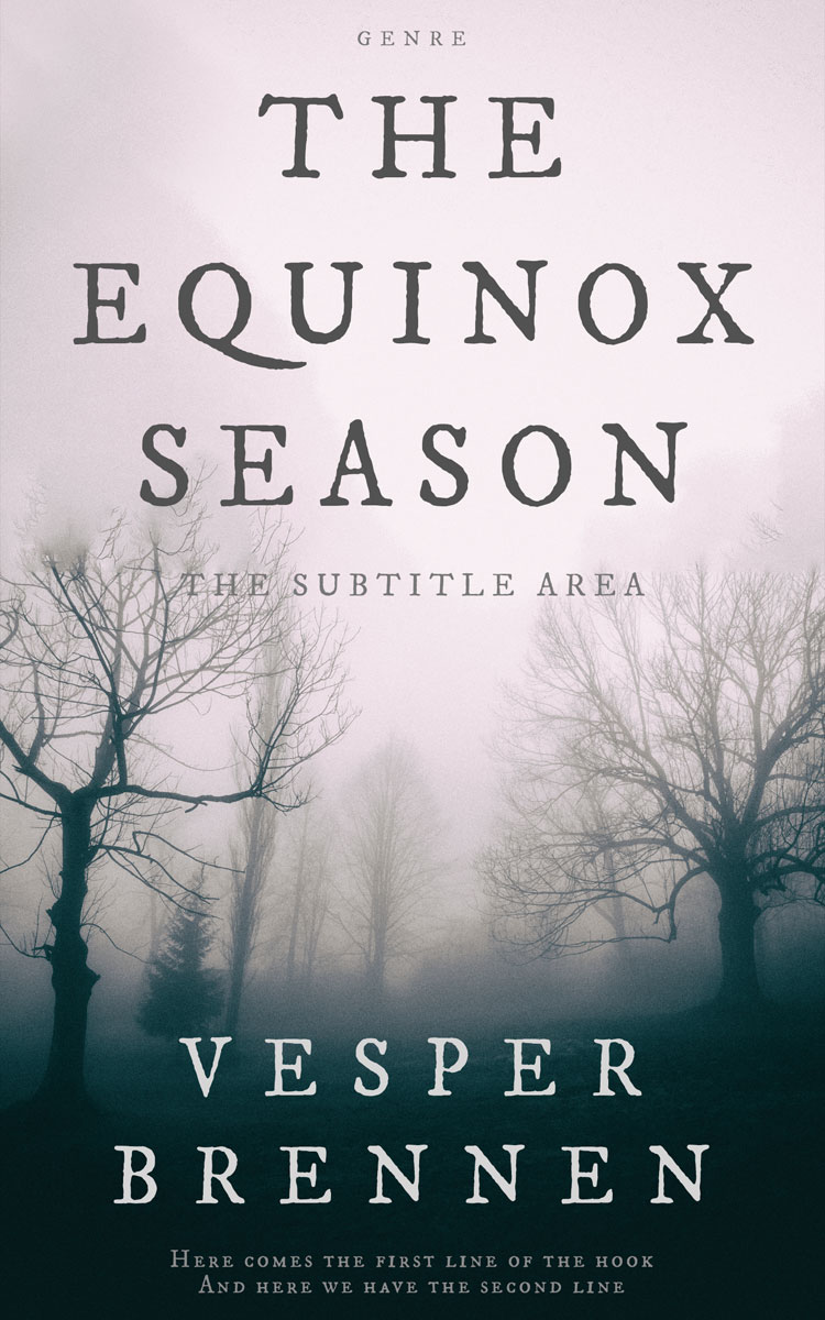 2D view of Premade Horror Book Cover - Timber Green