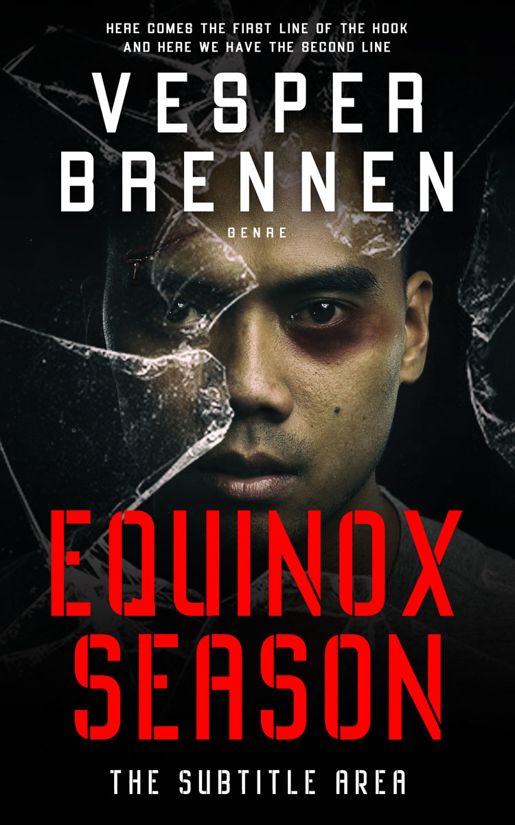 2D view of Premade Mystery & Thriller & Suspense Book Cover - Valencia