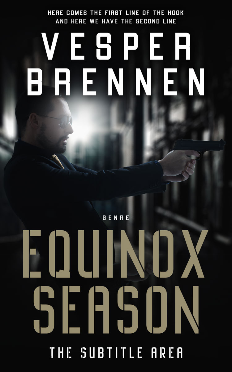 2D view of Premade Mystery & Thriller & Suspense Book Cover - Woodsmoke