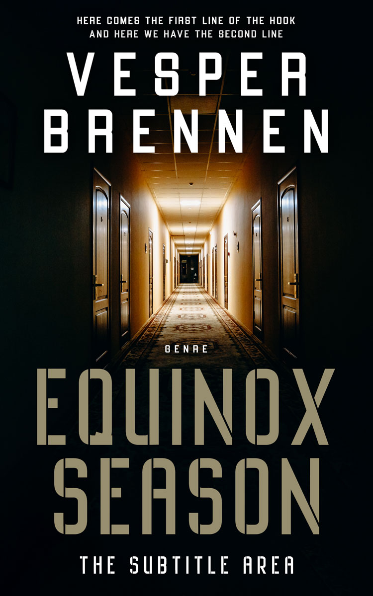 2D view of Premade Mystery & Thriller & Suspense Book Cover - Sandrift