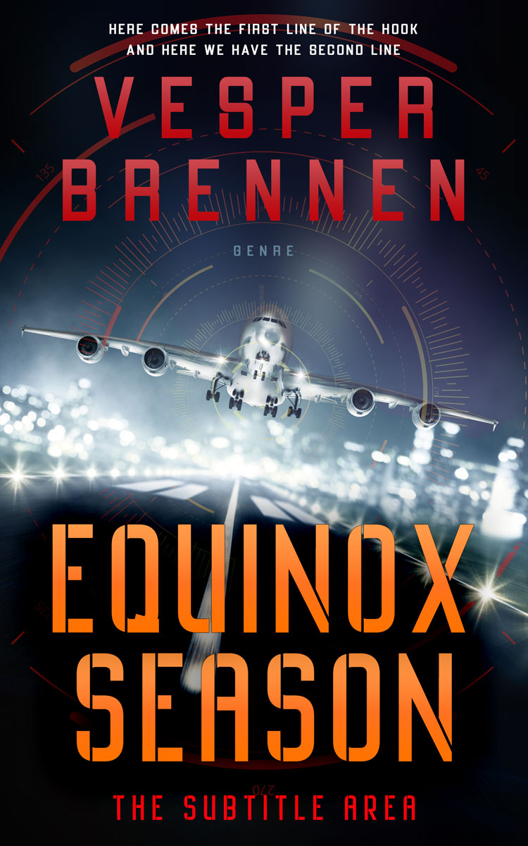 2D view of Premade Action & Adventure Book Cover - Burning Sand