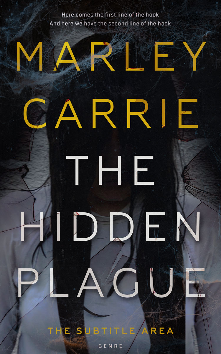 2D view of Premade Horror Book Cover - Shark