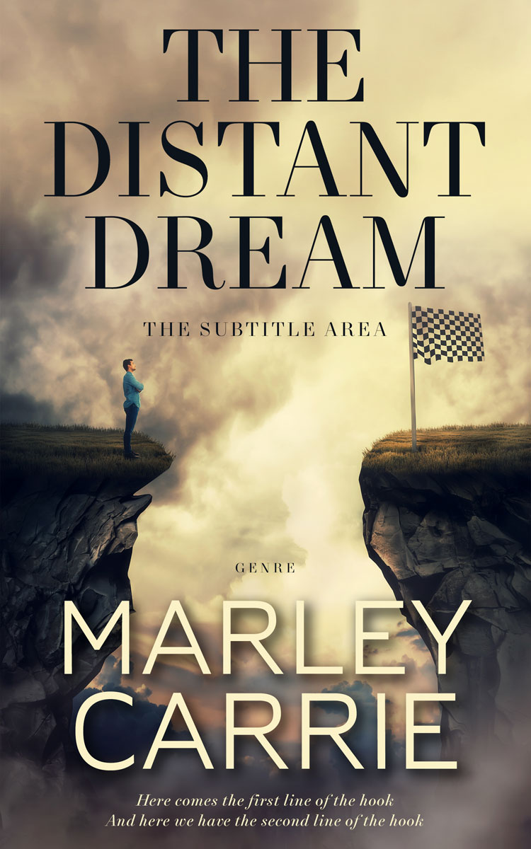 2D view of Premade Self-Improvement & Self-Help Book Cover - Indian Khaki