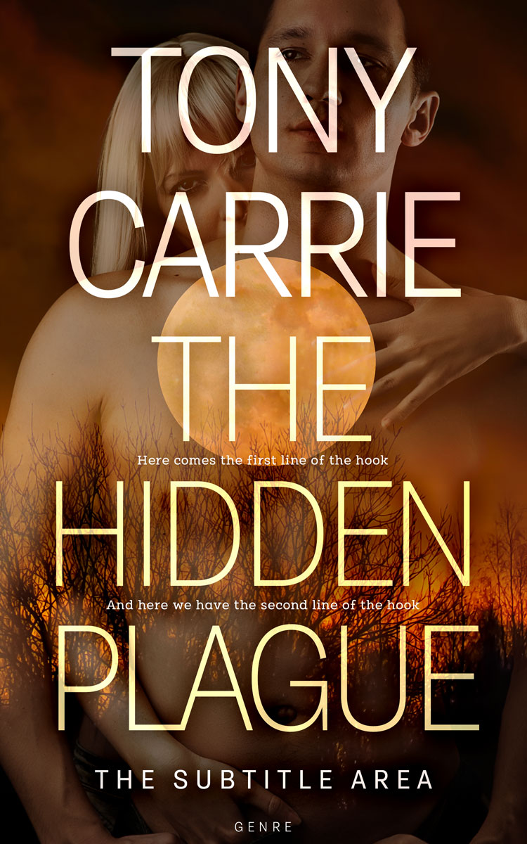 2D view of Premade Erotica Book Cover - Deep Oak