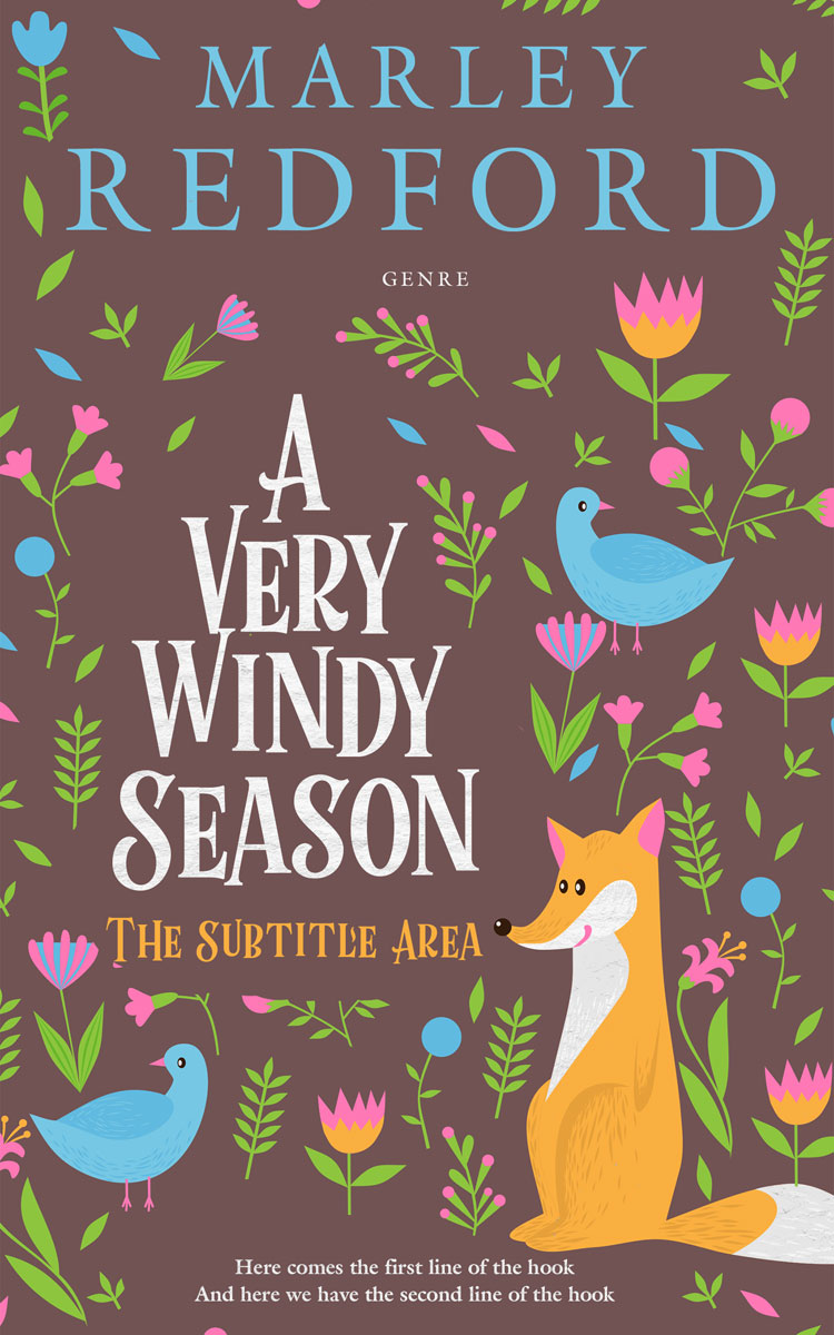 2D view of Premade Nature Book Cover - Ferra