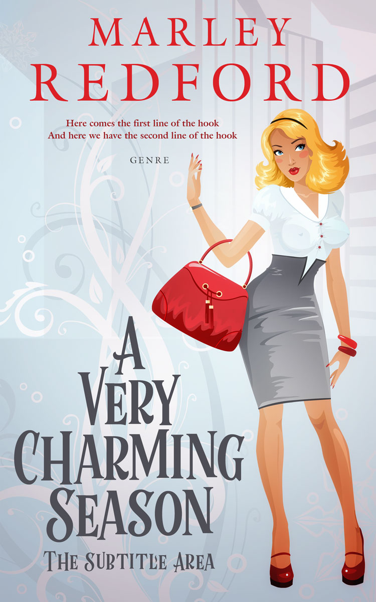 2D view of Premade Chick Lit Book Cover - Iron
