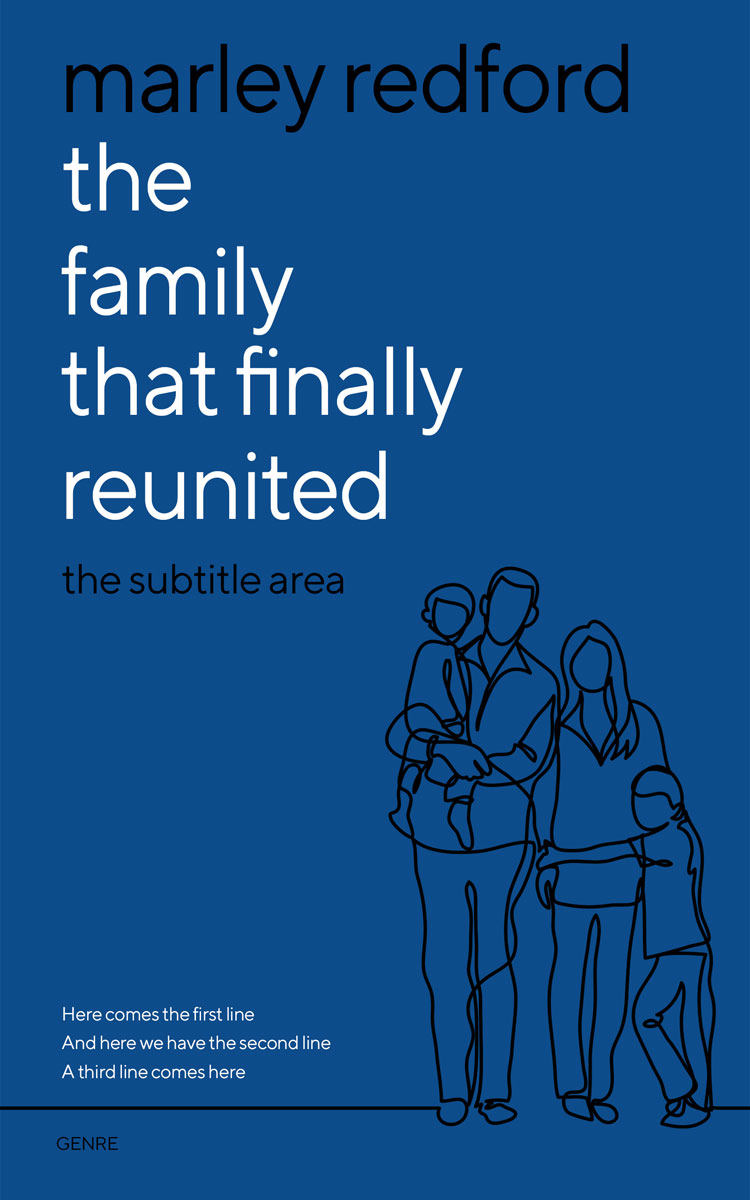 2D view of Premade Family & Parenting Book Cover - Venice Blue