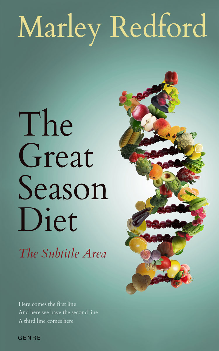 2D view of Premade Health & Dieting & Fitness Book Cover - Juniper