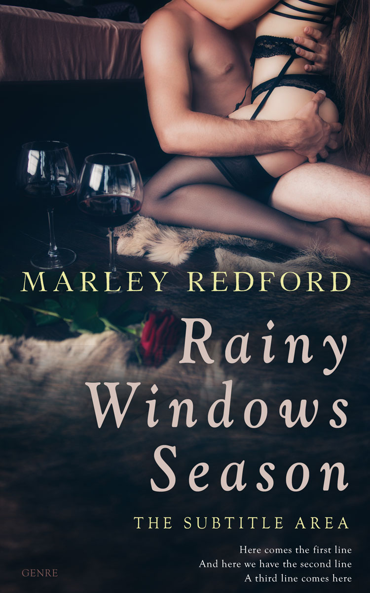 2D view of Premade Erotica Book Cover - Ebony Clay