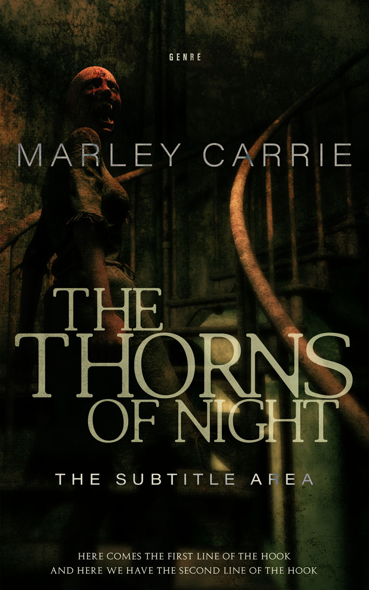 2D view of Premade Horror Book Cover - Marshland