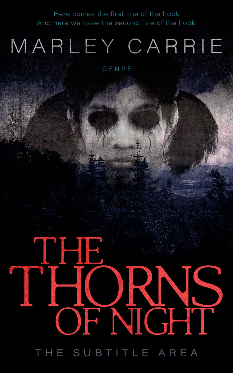 2D view of Premade Horror Book Cover - Woodsmoke