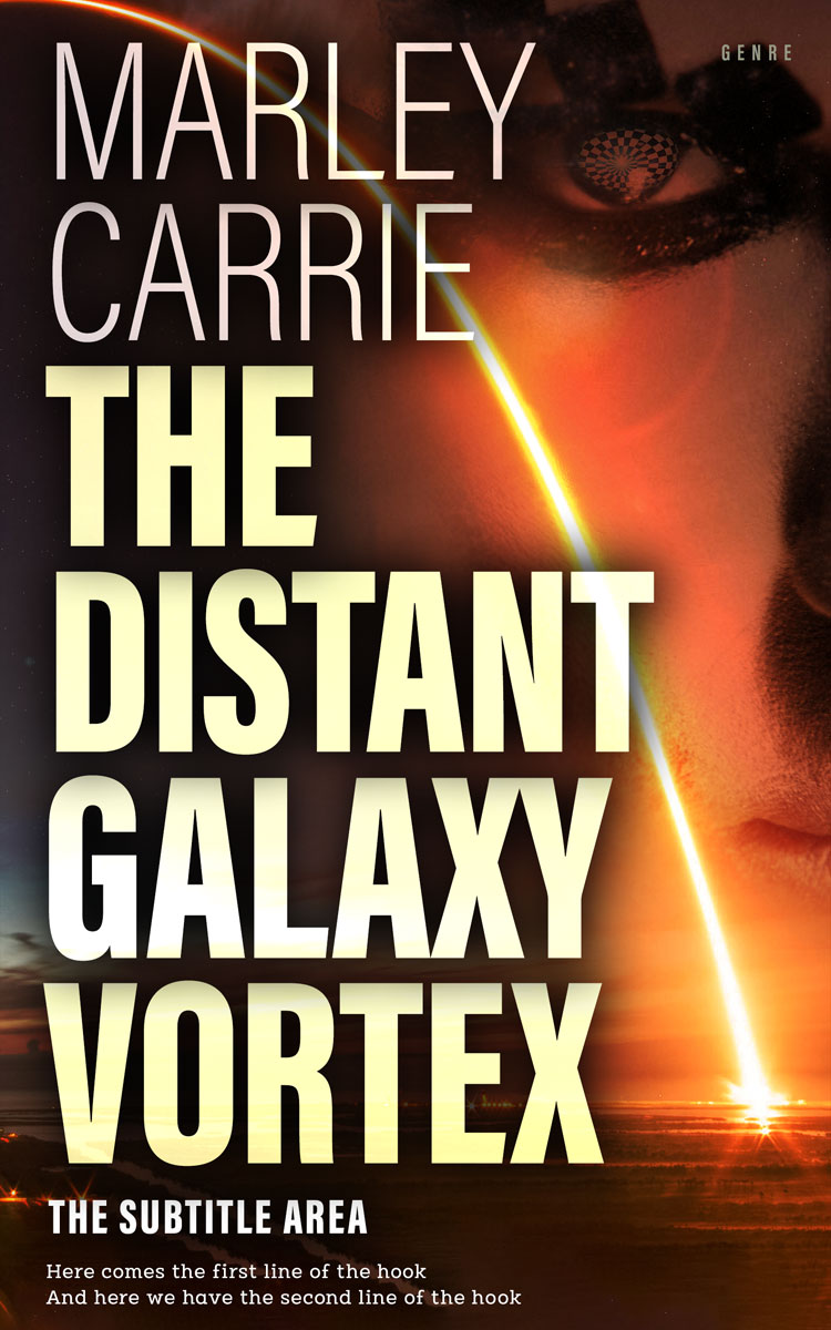 2D view of Premade Science Fiction Book Cover - Coffee Bean