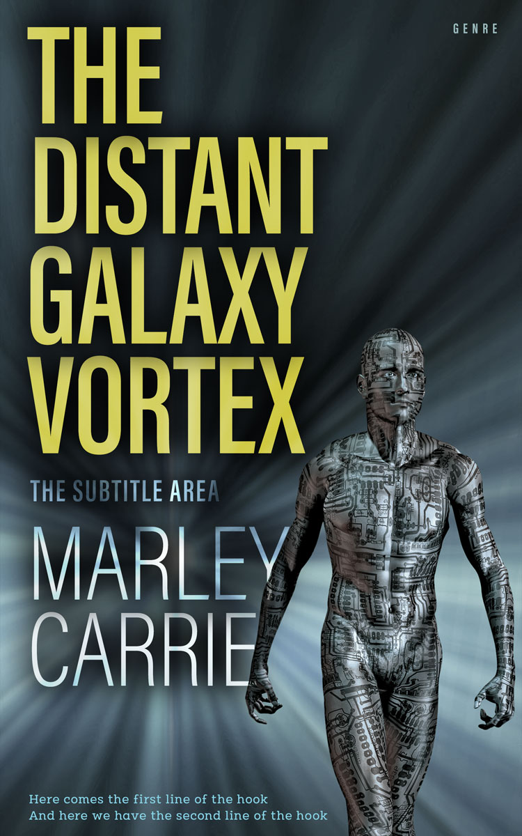 2D view of Premade Science Fiction Book Cover - Outer Space