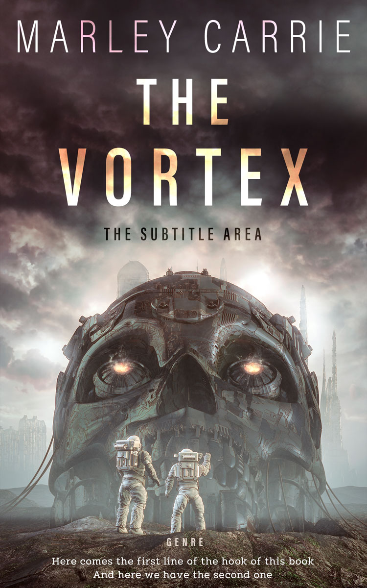 2D view of Premade Science Fiction Book Cover - Tundora