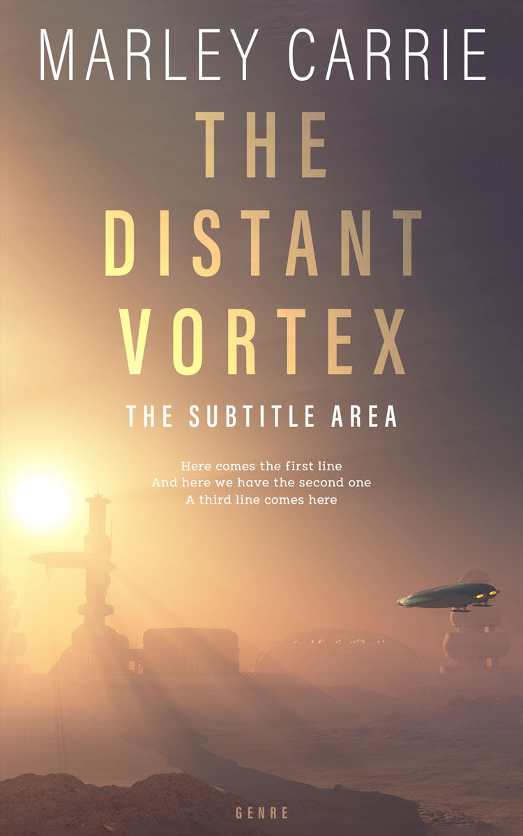 2D view of Premade Science Fiction Book Cover - Dorado