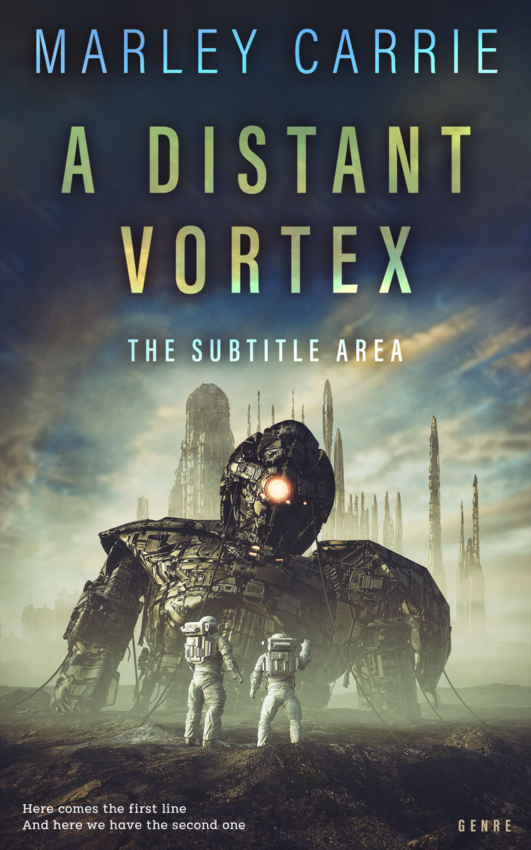 2D view of Premade Science Fiction Book Cover - Tuna