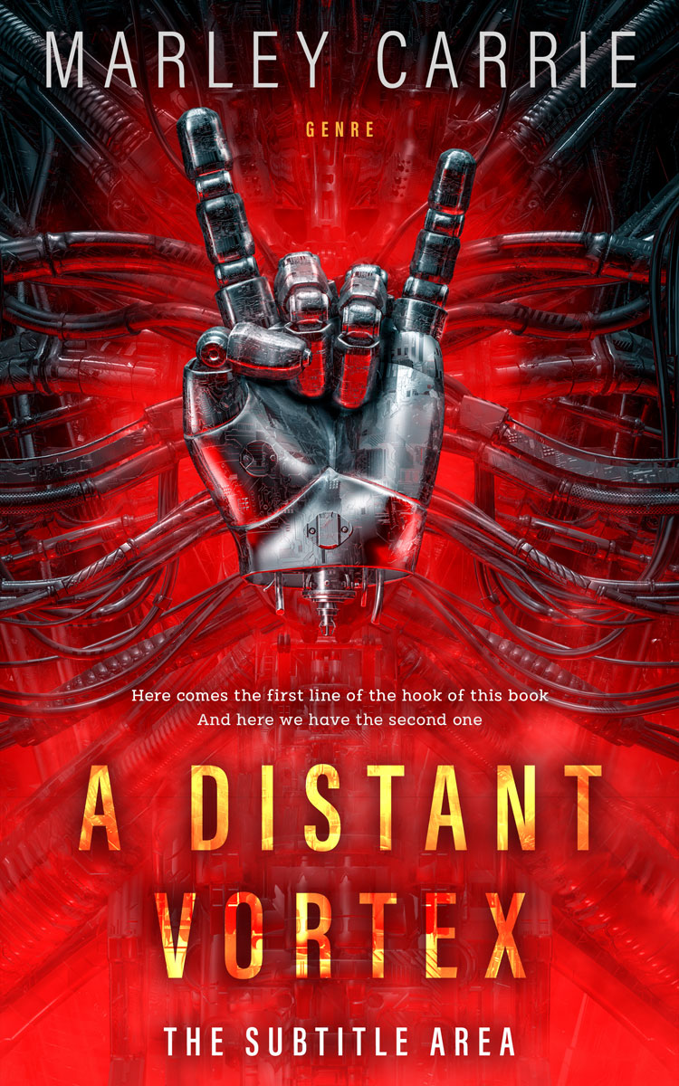 2D view of Premade Science Fiction Book Cover - Thunderbird