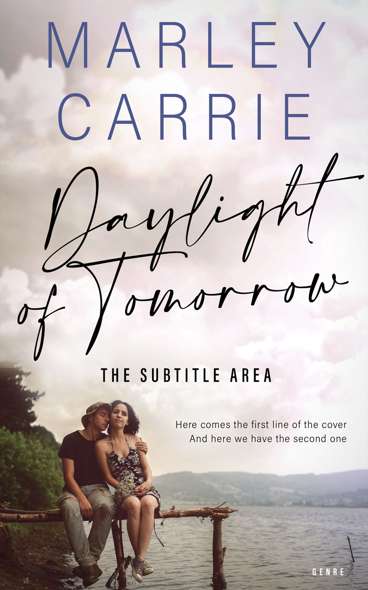 2D view of Premade Romance Book Cover - Ebb