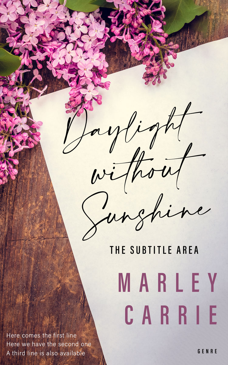 2D view of Premade Literary Fiction Book Cover - Wafer