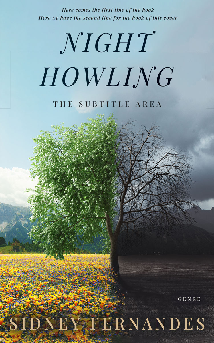 2D view of Premade Surreal Book Cover - Opal